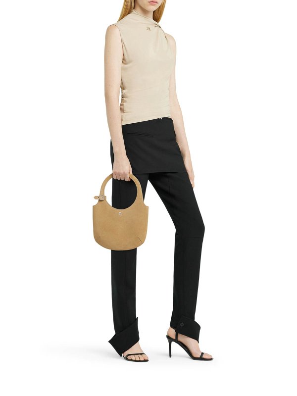 Courreges: totes bags online - Holy Suede Bag