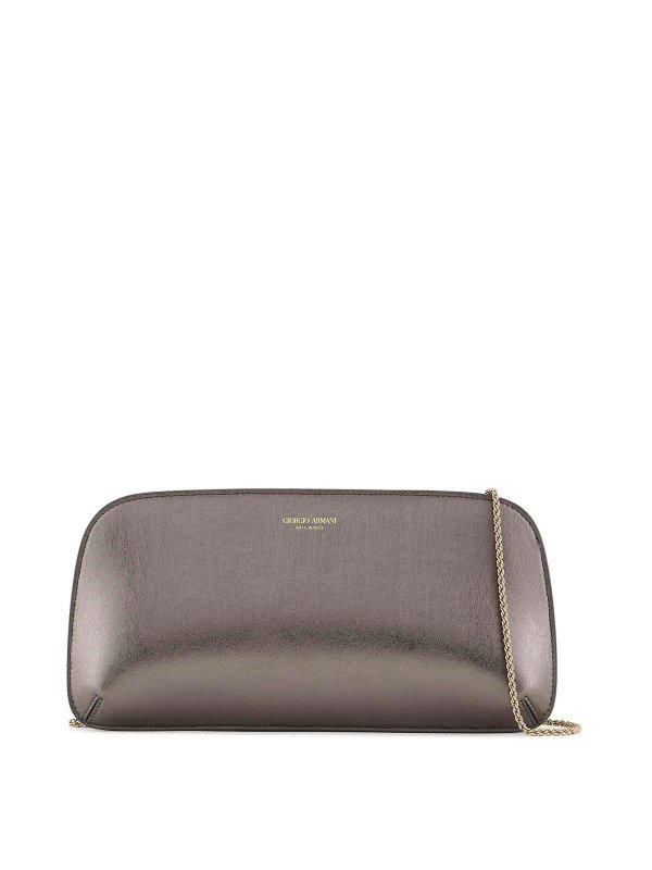 GIORGIO ARMANI: クラッチバッグ - クラッチバッグ - グレー