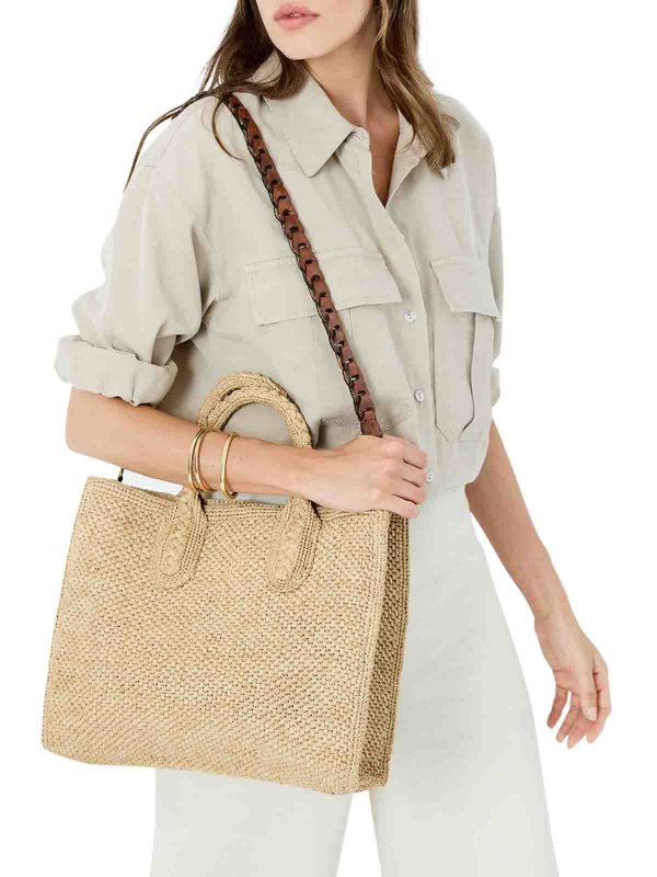 The Best Shops IBELIV: totes bags - Rary Tea Raffia Bag