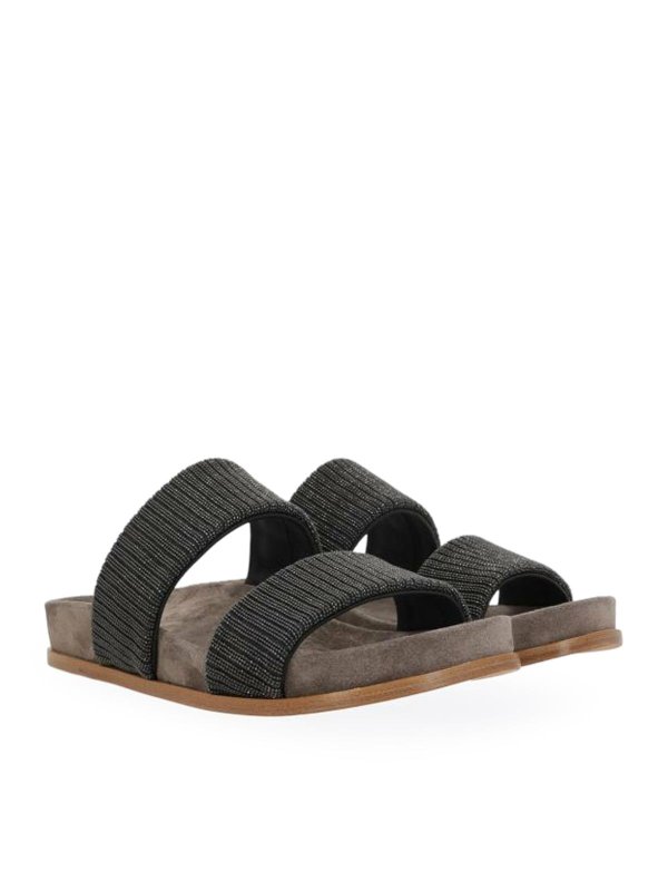 BRUNELLO CUCINELLI: Sandalen online - Sandalen - Braun