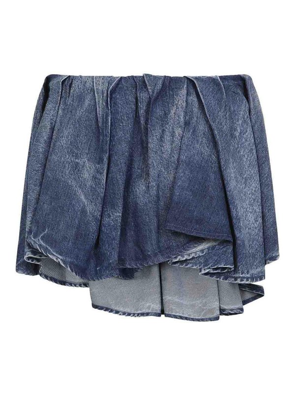 DIESEL: mini skirts - Asymmetric Mini Skirt