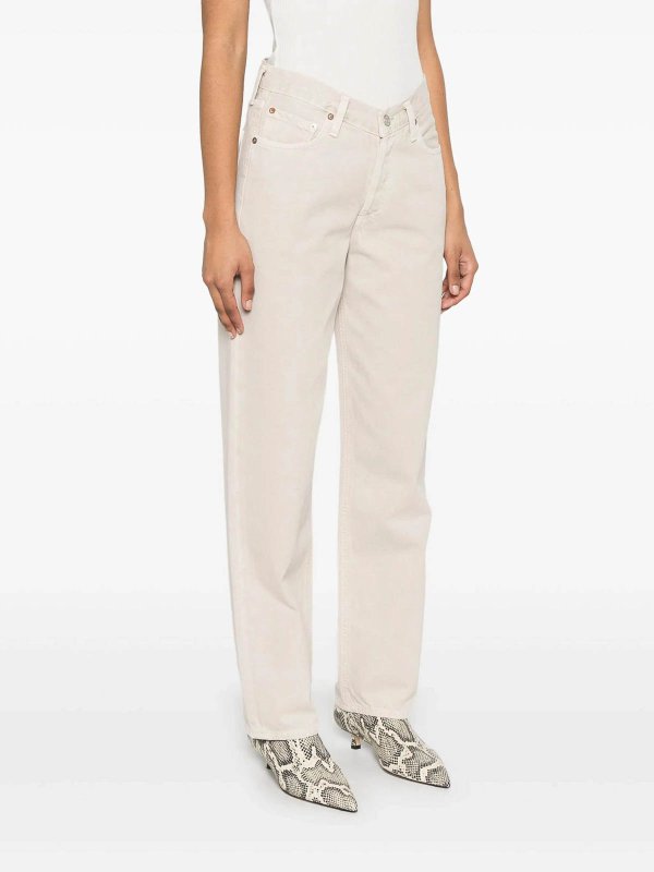 The Best Shops AGOLDE: Jeans Rectos - Vaqueros Rectos - Beis