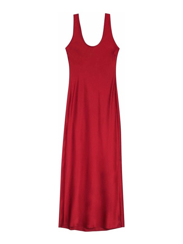 ANINE BING: ニーレングスドレス - 膝丈ドレス - 赤