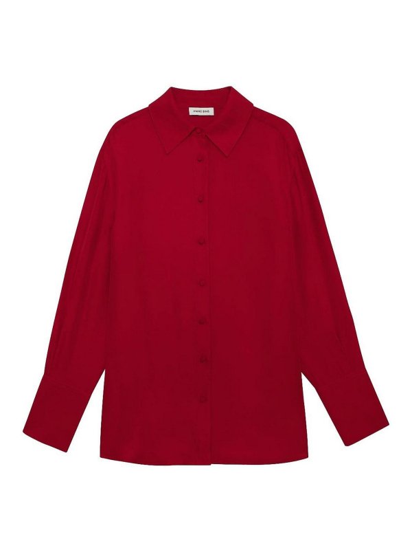 ANINE BING: Chemises - Chemise - Rouge