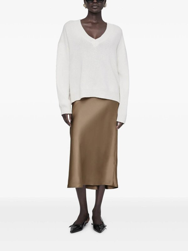 ANINE BING: ロングシャツ online - ロングスカート - 銀