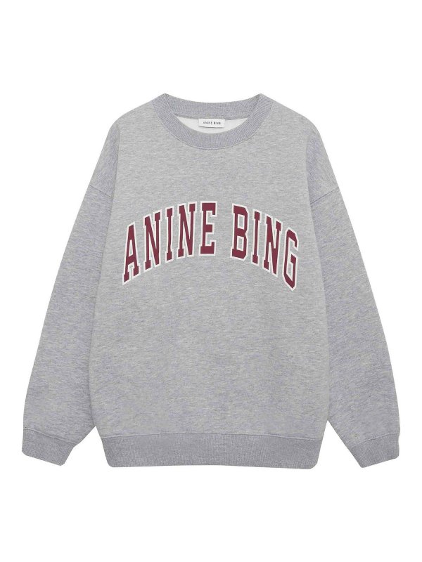 ANINE BING: スウェット＆セーター - スウェットシャツ/セーター - グレー