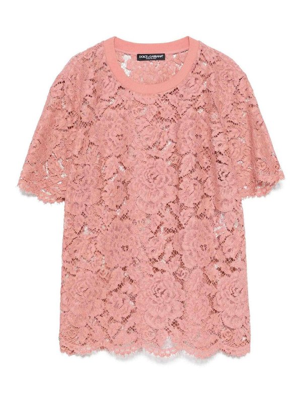 DOLCE & GABBANA: Tops & Débardeurs - Top - Gris Clair