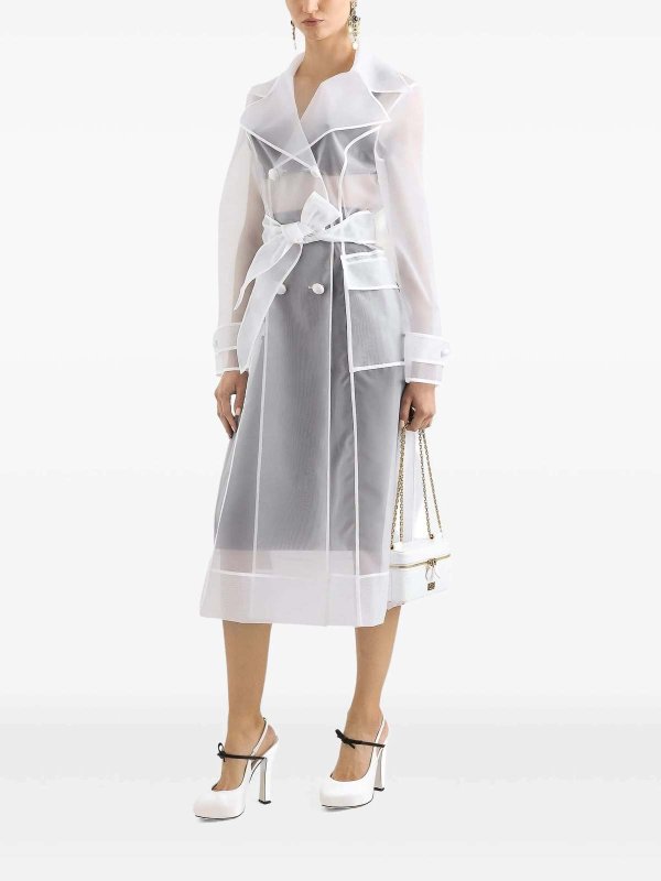 DOLCE & GABBANA: トレンチコート online - トレンチコート - 白