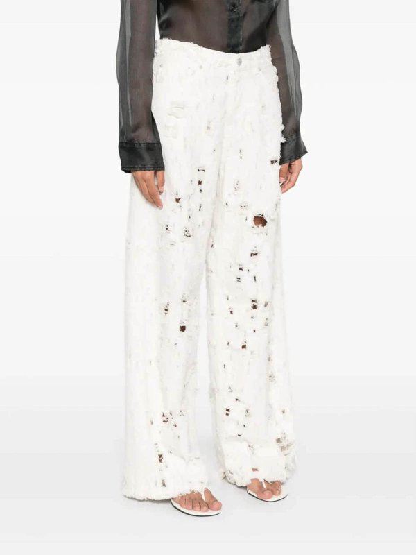 The Best Shops HAIKURE: Jeans Rectos - Vaqueros Rectos - Blanco