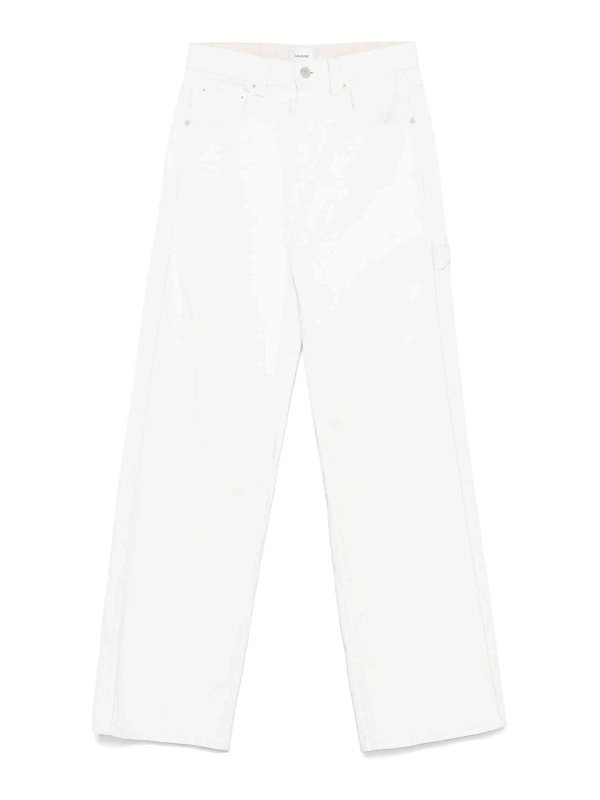 HAIKURE: ストレートジーンズ - ストレートジーンズ - 白