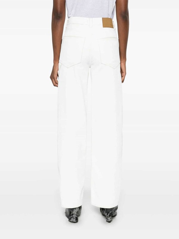 ストレートジーンズ - 白 shop online: HAIKURE