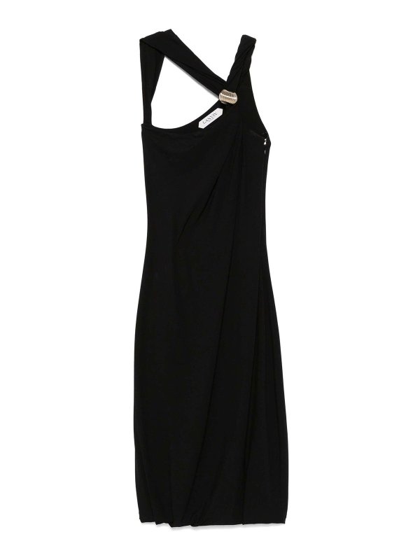 LANVIN: ニーレングスドレス - 膝丈ドレス - 黒