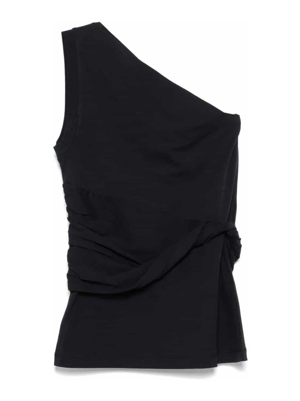 PATOU: Tops y camisetas sin mangas - Top - Negro