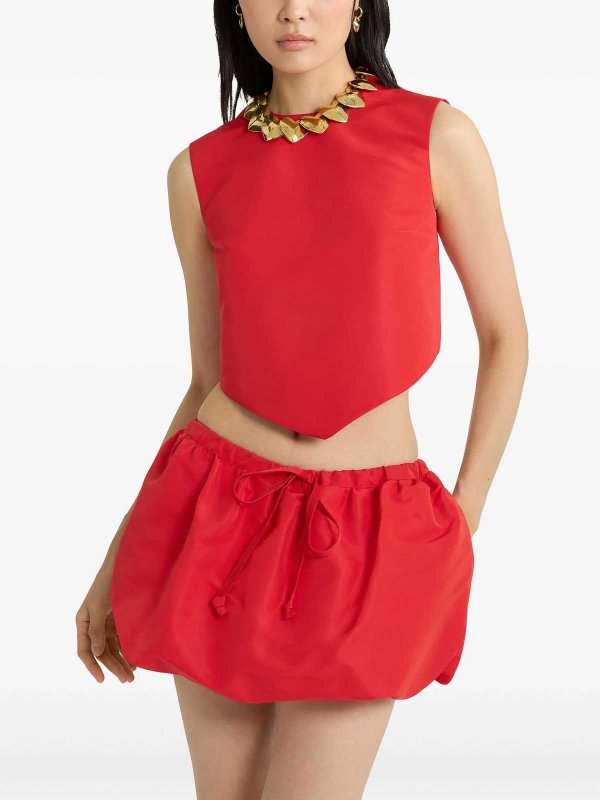 The Best Shops PATOU: Tops & Tank tops - Scarf Top In Faille