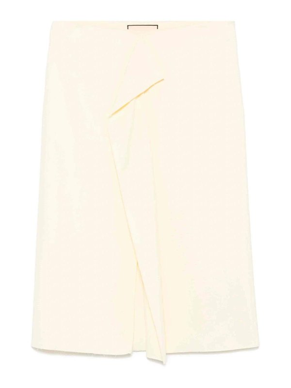 PLAN C: Knielange und Midi Röcke - Midirock - Gelb