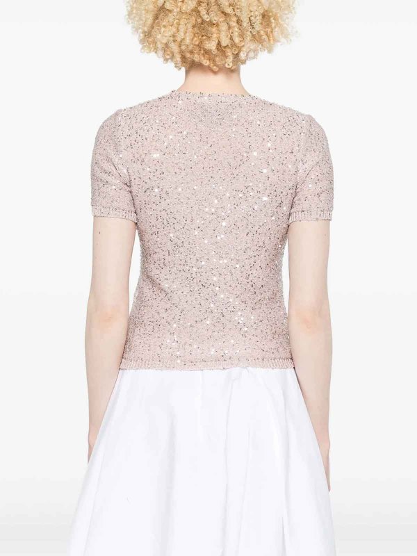 Sequined crew neck shop online: ROBERTO COLLINA