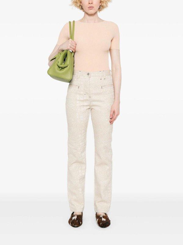 ROBERTO COLLINA: Strickpullover mit Rundhalsausschnitt online - Rundhalspullover - Hellbraun