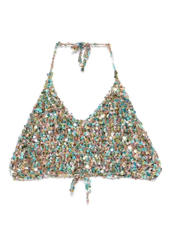 ROBERTO COLLINA: Tops y camisetas sin mangas online - Top - Azul