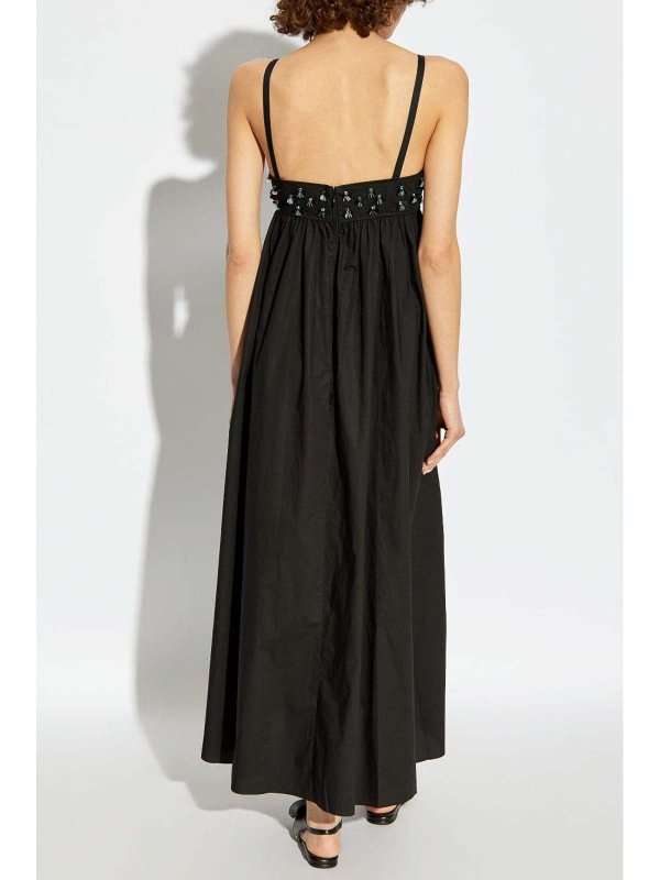 膝丈ドレス - 黒 shop online: ULLA JOHNSON