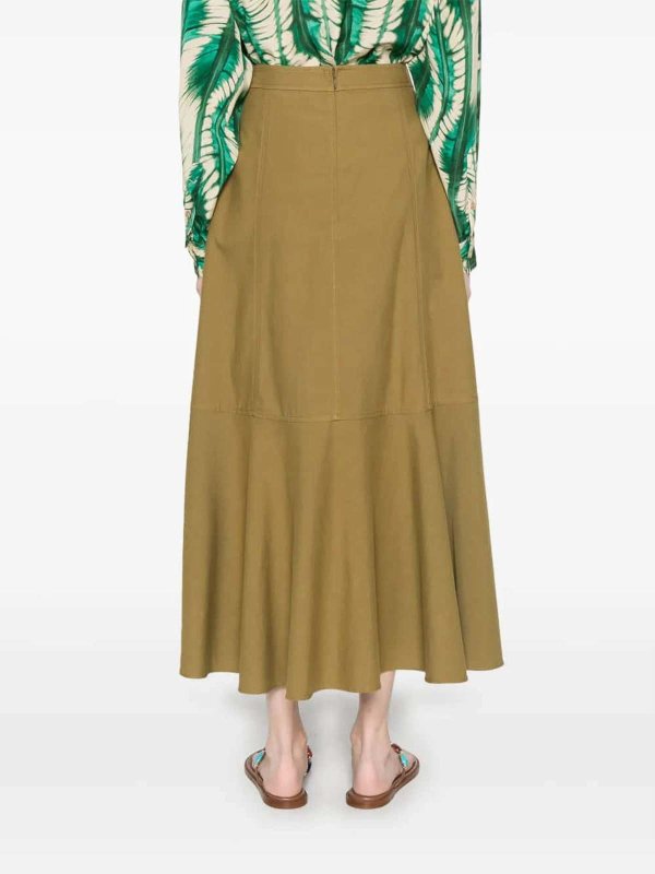 Jupe Midi - Vert shop online: ULLA JOHNSON