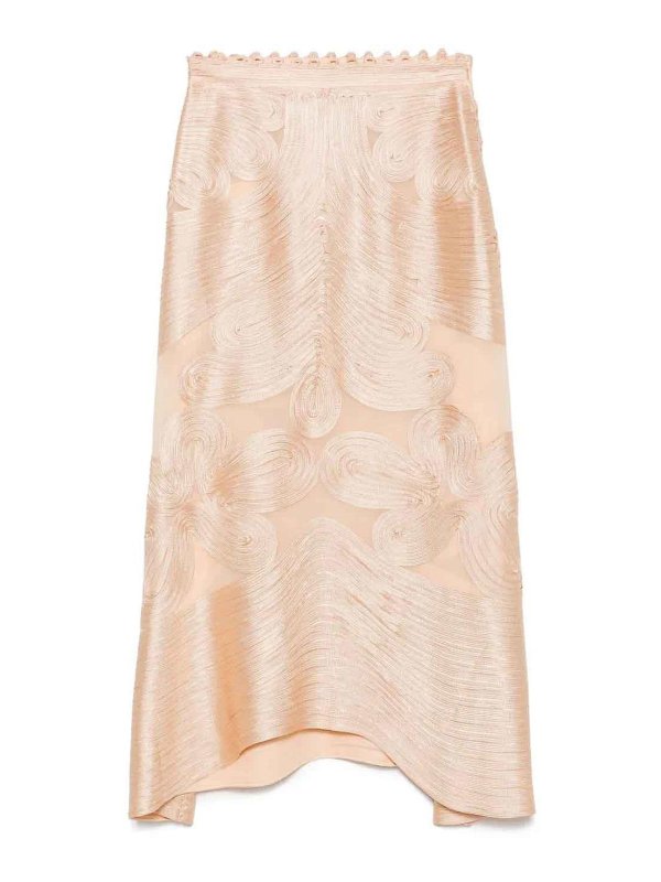 ULLA JOHNSON: Knielange und Midi Röcke - Midirock - Hellrosa