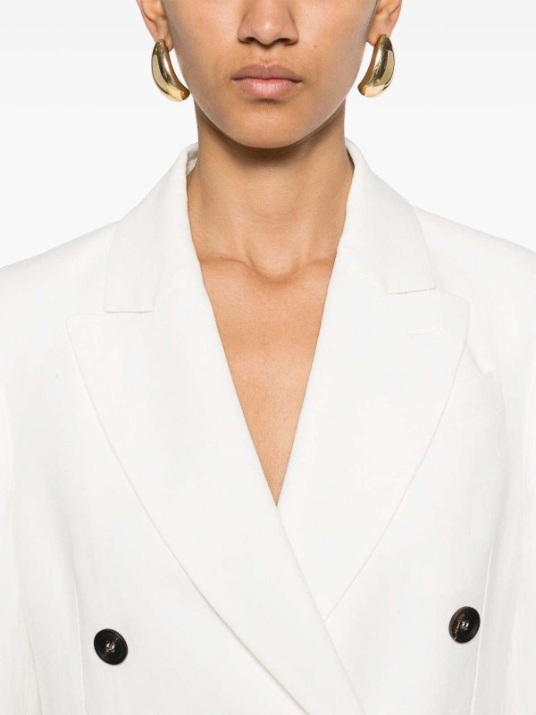 The Best Shops BRUNELLO CUCINELLI: blazers - Double-Breasted Blazer