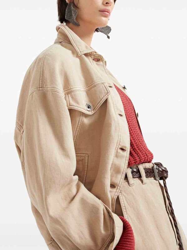 BRUNELLO CUCINELLI: Casualjacken online - Casualjacke - Beige
