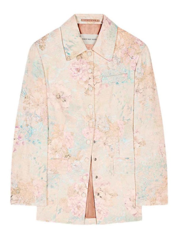 DRIES VAN NOTEN: casual jackets - Flower Jacket
