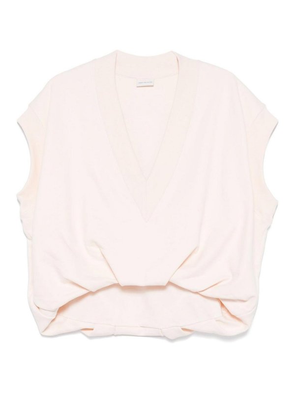 DRIES VAN NOTEN: Tops y camisetas sin mangas - Top - Beis