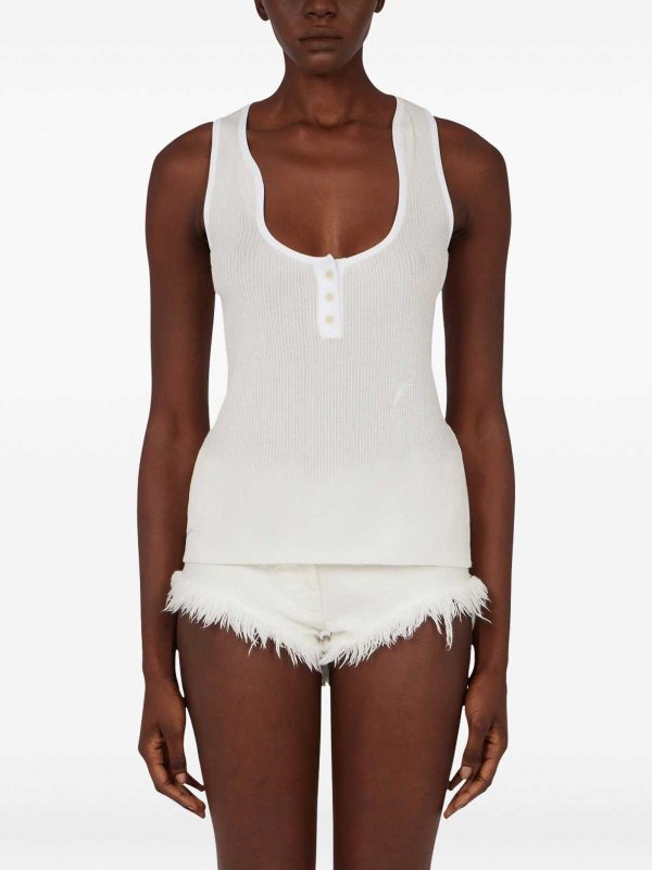 FERRAGAMO: maglieria gilet online - Giubbotto di cotone