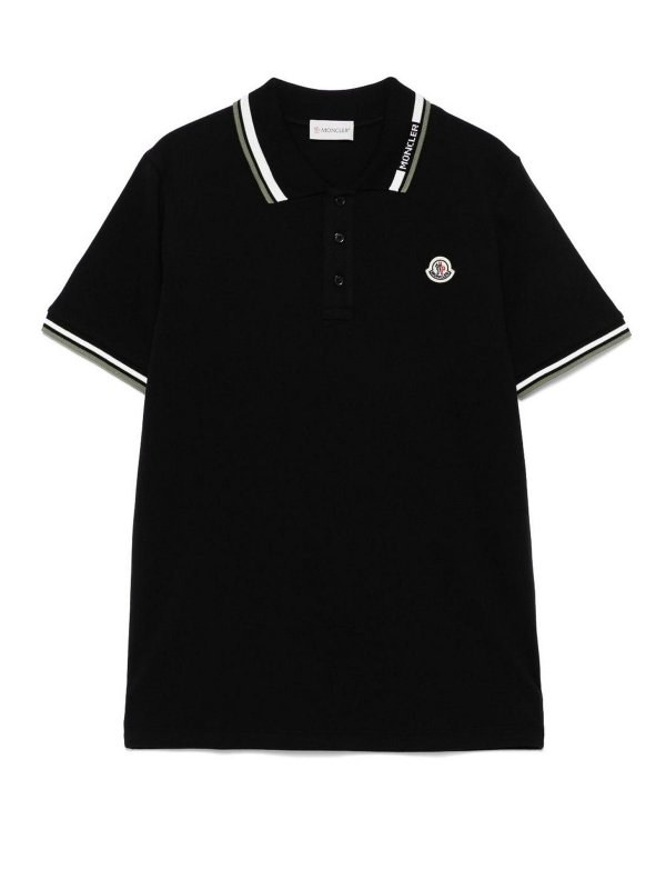 MONCLER JR: Poloshirts - Poloshirt - Schwarz