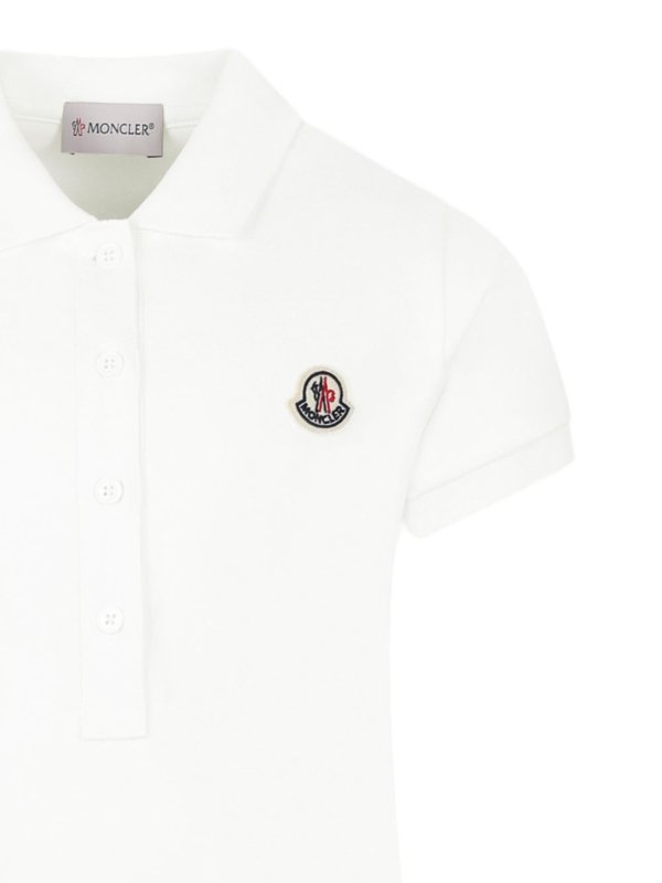 The Best Shops MONCLER JR: knee length dresses - Piquet Polo Dress