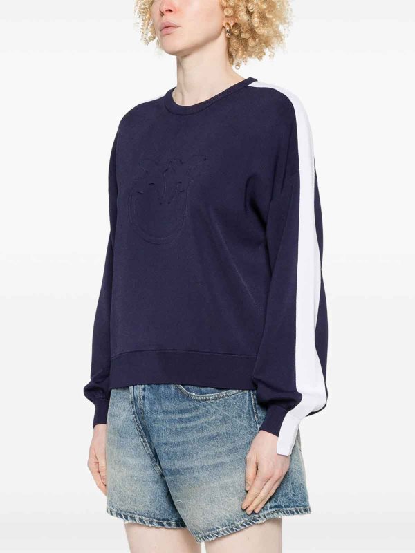 The Best Shops Pinko: crew necks - Logo-Embossed Sweater
