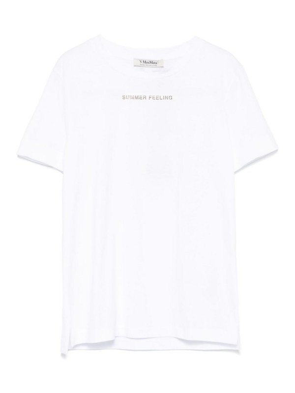 S MAX MARA: Camisetas - Camiseta - Blanco