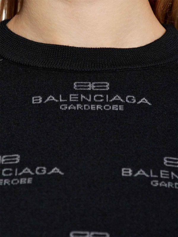 BALENCIAGA buy online All-Over Logo-Print Jumper