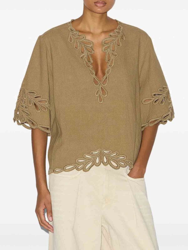Isabel Marant Etoile: Blouses online - Blouse - Vert Foncé
