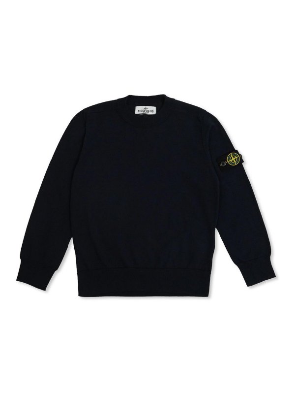 Stone Island Junior: crew necks - Compass-Badge Cotton Sweater