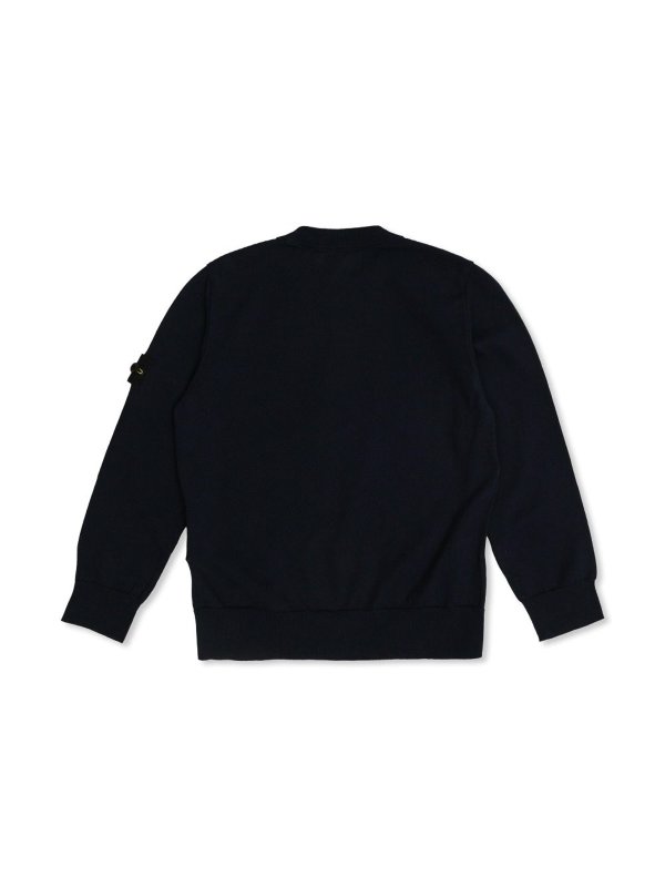Stone Island Junior: crew necks online - Compass-Badge Cotton Sweater