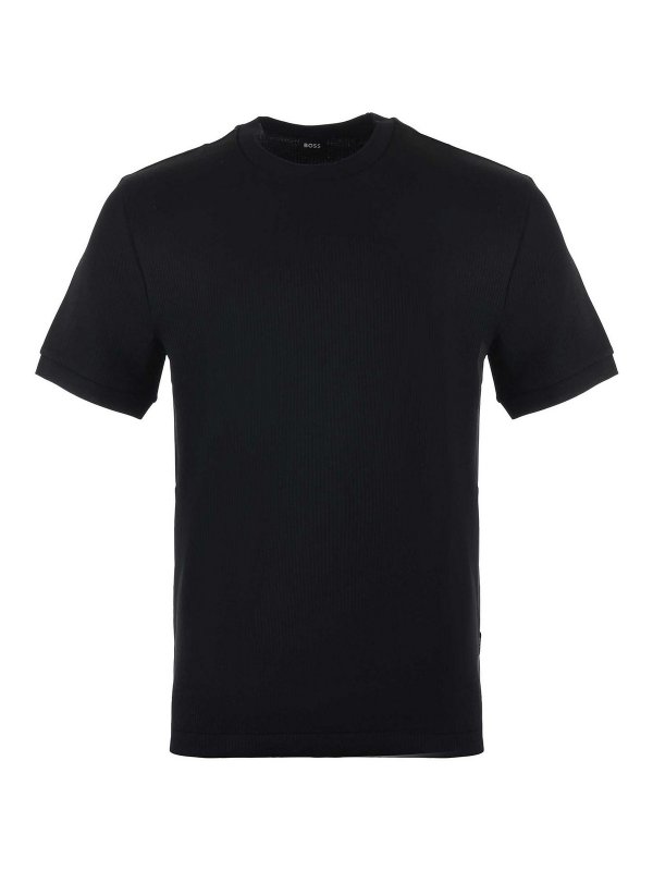 Hugo Boss: T-shirts - T-Shirt - Schwarz