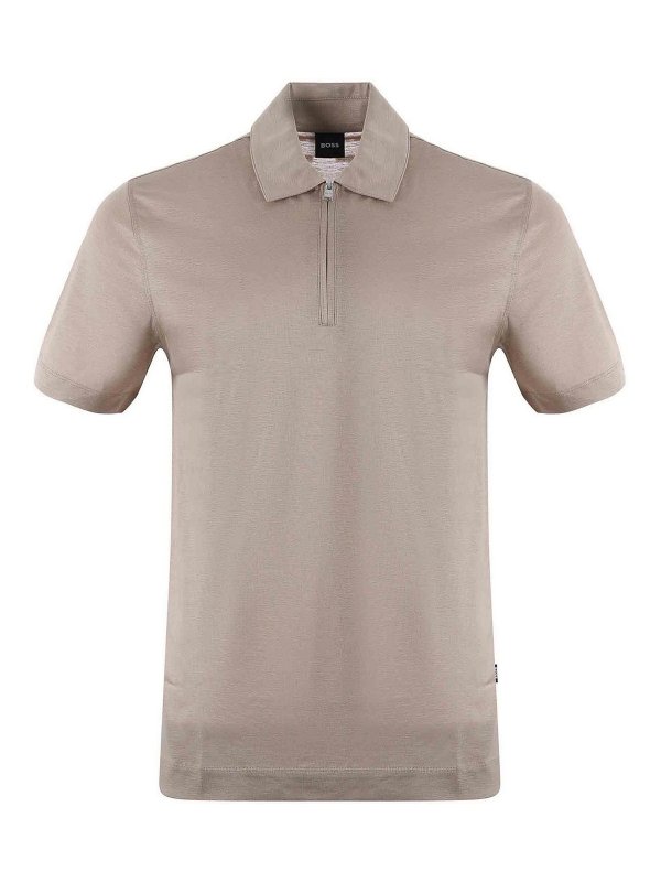Hugo Boss: polo shirts - Polo In Lyocell And Cotton