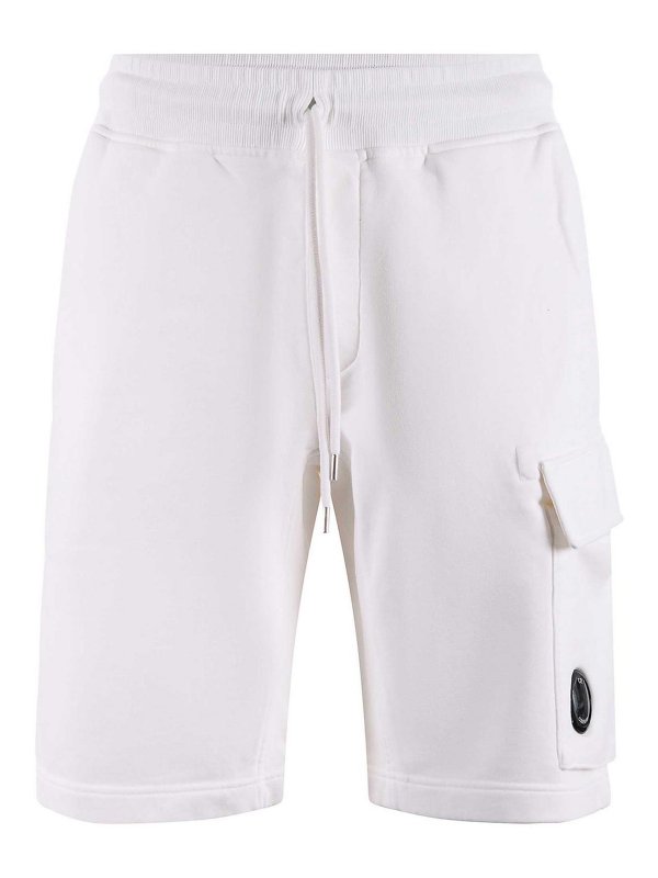 C.P. COMPANY: Hosen Shorts - Shorts - Weiß