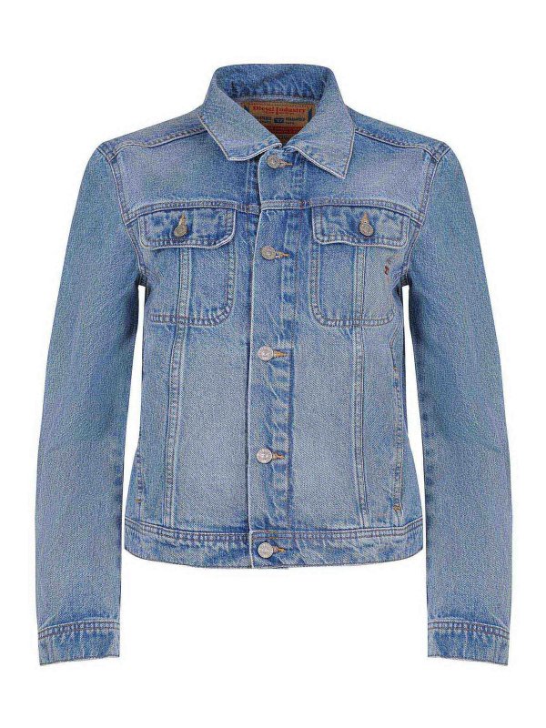 DIESEL: デニムジャケット - デニムジャケット - ブルー