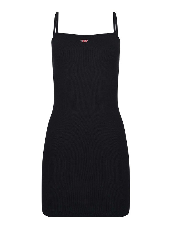 DIESEL: Knielange Kleider - Knielanges Kleid - Schwarz