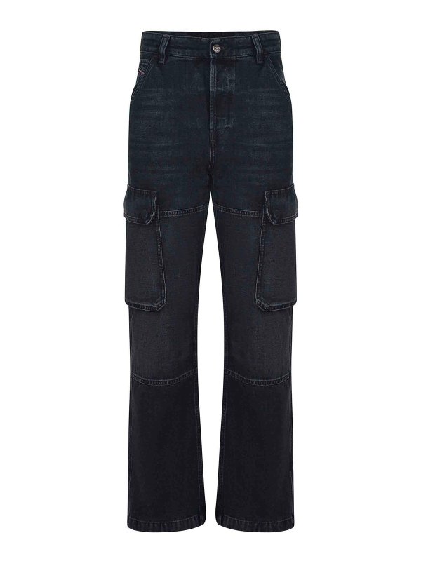 DIESEL: Jeans évasés - Jean Bootcut - Gris