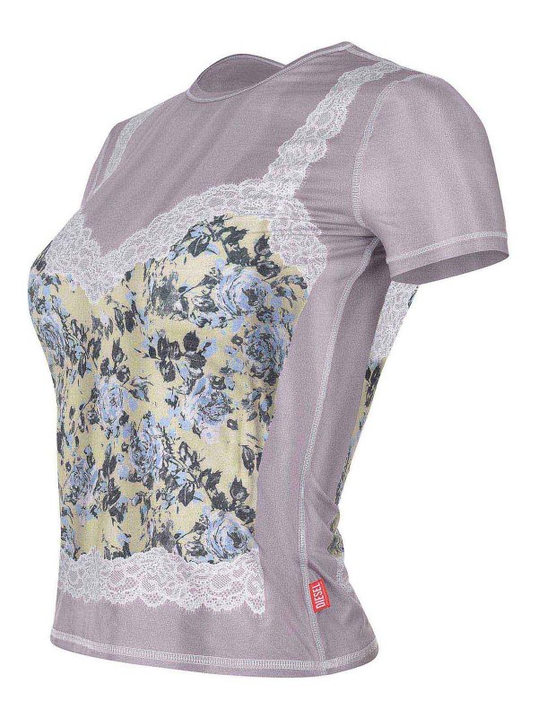 DIESEL: T-shirts online - T-Shirt - Grau