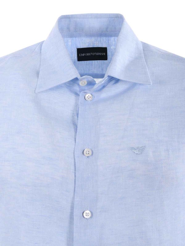Hemd - Hellblau shop online: EMPORIO ARMANI