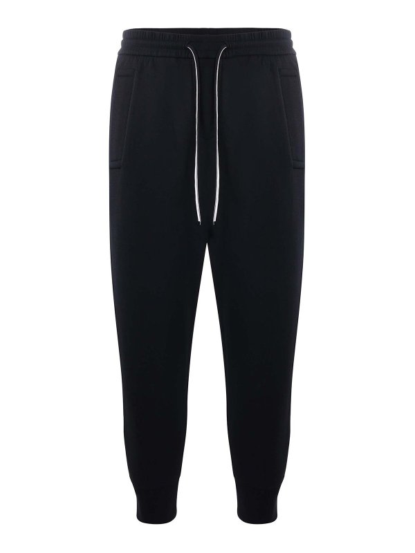 EMPORIO ARMANI: tracksuit bottoms - Cotton Blend Jogging Pants