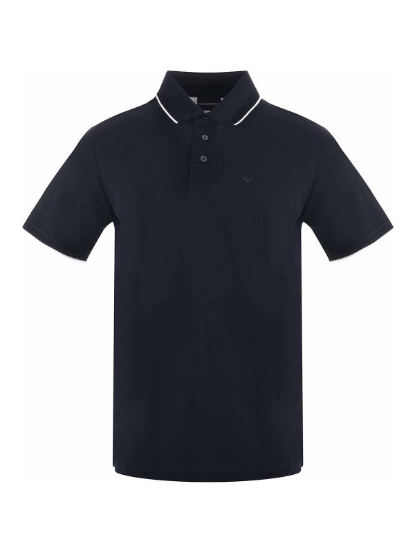 EMPORIO ARMANI: ポロシャツ - ポロシャツ - ブルー