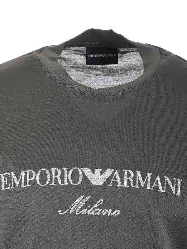 Tシャツ - 緑 shop online: EMPORIO ARMANI