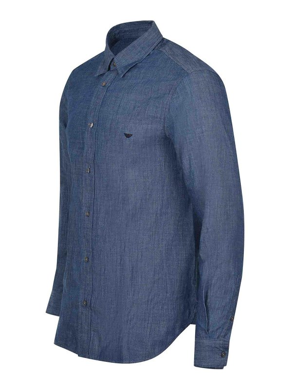 EMPORIO ARMANI: Chemises online - Chemise - Bleu